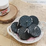 شمع  طرح بیسکویت اریو مجموعه ی 5 عددی