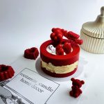 شمع فانوسی تدی و قلب قرمز ولنتاینی