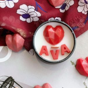 شمع درب دار قوطی فلزی اسم دلخواه شما
