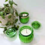 شمع  جار آبی  (شیشه ای)