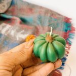 شمع مدل کدو حلوایی بزرگ