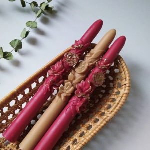 باکس شمع قلمی طرح انار