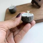 شمع نارگیلی مجموعه 5 عددی